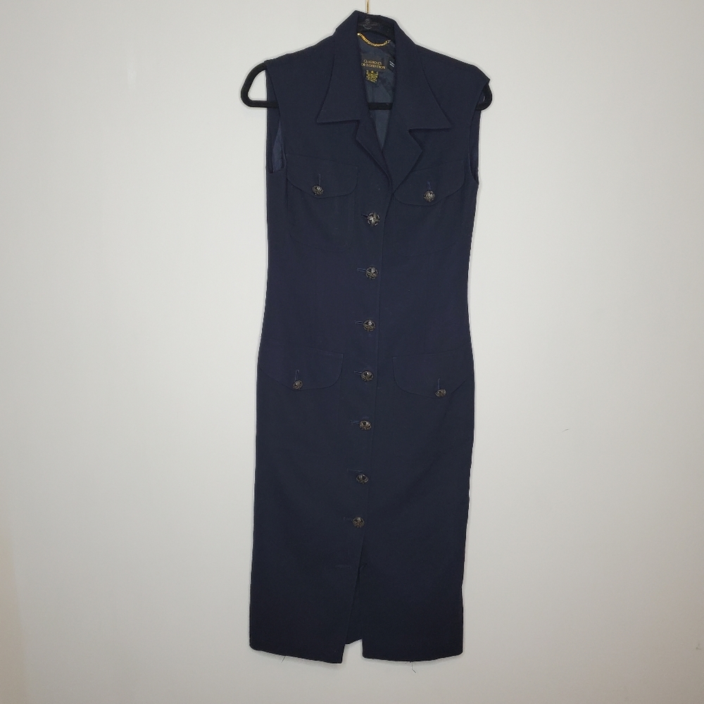 Vintage Nordstrom Wool Sleeveless Dress Size Small